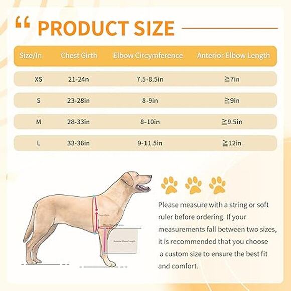 NEW Dog Size XS Recovery Front Leg Sleeve Prevents Licking Cone Alternative - Picture 2 of 6
